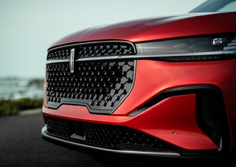 The sleek grille of a 2025 Lincoln Nautilus® SUV with the available Jet Appearance Package makes a bold statement. | Lincoln of New Bern in New Bern NC