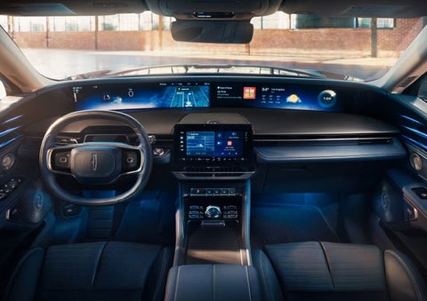 The panoramic display is shown in a 2025 Lincoln Nautilus® SUV. | Lincoln of New Bern in New Bern NC