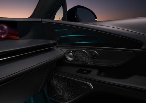 Selectable ambient lighting glows in the passenger door panel. | Lincoln of New Bern in New Bern NC