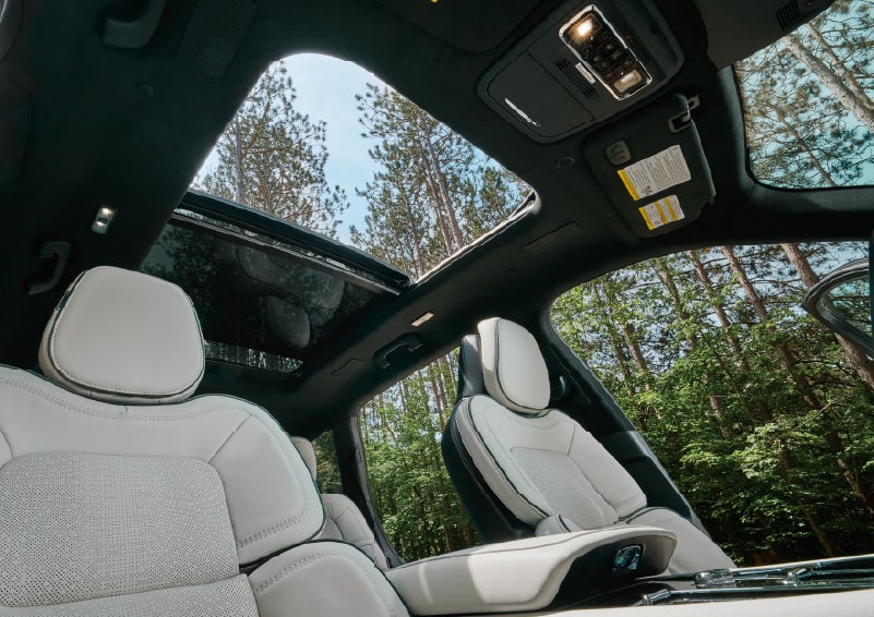 The front seats of a 2027 Lincoln Aviator® Black Label™ SUV | Lincoln of New Bern in New Bern NC